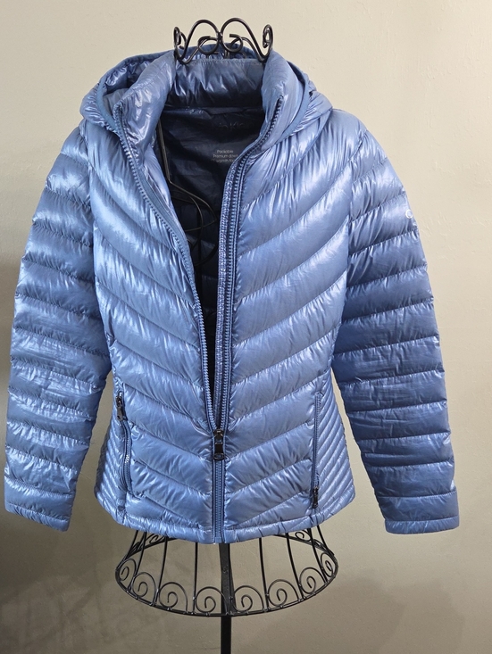 Calvin Klein Jackets & Blazers - Calvin Klein Light Blue Quilted Packable Puffer Jacket with Hood